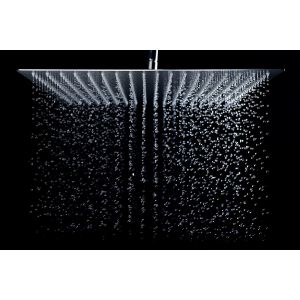 Pommeau de douche fixe en acier inoxydable AISI304 (carr&eacute; 30 cm) - Neuf