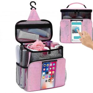 Pliable Sac de Douche en Acier Inoxydable 25x22.5x14.5 cm Mod&egrave;le &Eacute;tanche Sac de Voyage pour Animaux de Gym en plein air - Neuf