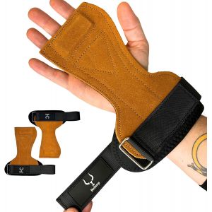 Manique Crossfit Gants Cuir|Sangle Musculation Poignet|Manique Gym|Grips Protection Homme Femme|Sangle De Tirage Pour Gymnastique,Fitness,Halt&eacute;rophilie - Neuf
