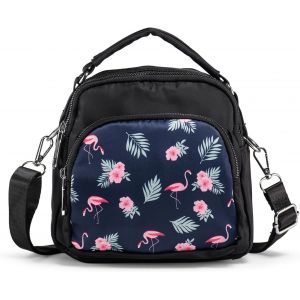 RFCBC-Sac Bandoulière Femme Petit Sac a main Femme de Fleurs Sacoche en Nylon Soirée Voyage Jours - Neuf