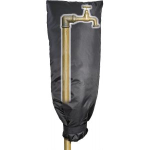 Grand couvercle de robinet antigel pour ext&eacute;rieur, couvercle de robinet antigel, couvercle de robinet imperm&eacute;able et &eacute;paississant thermique pour jardin (noir, 51 x 20 cm) - Neuf