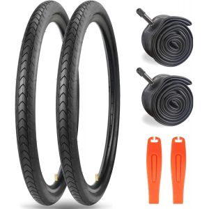 Subzonal-Lot De 2 Pneus De V&eacute;lo 27,5"" En Nylon Anti-Crevaison 27tpi 27,5 X 1,75 Avec Gaine + 2 Chambres &Agrave; Air 27,5 X 1,75/2,125"" + 2 D&eacute;monte-Pneus - Neuf