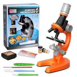 Kit De Microscope Pour Enfants 100x 400x 1200x Microscope Etudiant Pour Debutants Kits Scientifiques Jouet Educatif Pour Enfants - Neuf