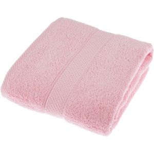 KAL-Serviette De Bain En 100% Coton Turc - Ultra Doux Et Absorbant - 500 G/M&sup2; - Rose - 70 X 130 Cm - Neuf