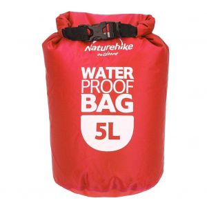 Sac Fourre-Tout Etanche Avec Fenetre Transparente Et Pochette De Rangement Pour La Plage (Rouge - 5 L) - Neuf