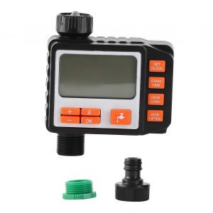 Minuterie d'arrosage électronique de jardin, contrôleur d'irrigation automatique, écran LCD - Neuf