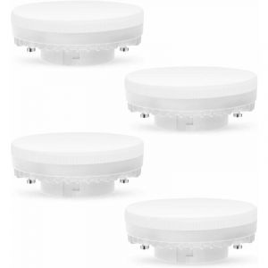 Ampoule Led Gx53 7 W 3000 K, Blanc Chaud, Éclairage Gx53 Non Variable, Sans Scintillement, Remplace L'ampoule Halogène 50 W Gx5.3 Ou Ampoule Cfl 9 W 13 W, 560 Lumens, Angle De 120 Degrés, Lot De 4 - Neuf