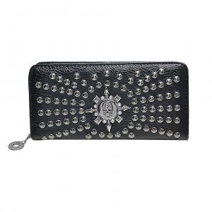 Unisexe Long Portefeuilles Zipperd De Cr&acirc;ne De Style De L'Embrayage Sac Multifonctionnel De Cr&eacute;dit Titulaire De La Charmante Porte-Monnaie Pour Les Femmes Et Les Hommes (Argent) - Neuf