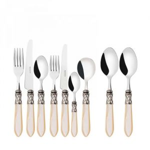 Aladdin Bague Argent Vieilli Ivoire Casa Bugatti Couverts 44 Pi&egrave;ces Bo&icirc;te Gallery - Neuf