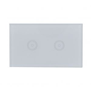 Interrupteur mural tactile sans fil Wi-Fi bidirectionnel, telecommande intelligente, panneau en verre, prise americaine 110-240 V - Neuf