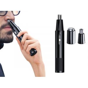 Tondeuse &Eacute;lectrique Pour Le Nez Avec T&ecirc;tes Interchangeables Pour L'&eacute;pilation Et Le Toilettage - Neuf