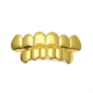 Plaqué Or Hip Hop Dents Fond Grill Dents Grills - Neuf