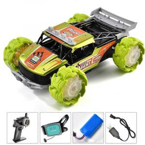 Children's toys 4WD remote control car monster truck off-road vehicle 2.4G gesture control remote control car-Vert - Neuf