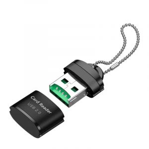 Mini USB Micro USB 2.0 adaptateur haute vitesse lecteur de carte m&eacute;moire SD/TF pour ordinateur de bureau ordinateurs portables cartouche accessoires--Black - Neuf