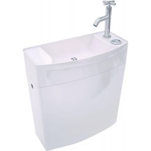 Réservoir Combiné Lave-Mains Intégré Au Réservoir, Blanc - Neuf