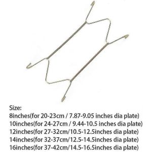 12pcs Crochets De Plaque Murale D&eacute;corative 6 &laquo; / 8 &raquo; / 10 &laquo; / 12 &raquo; / 14 &laquo; / 16 &raquo; Pour Le Stockage De La Vaisselle De Cuisine - Neuf