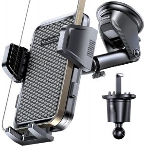 Support de t&eacute;l&eacute;phone portable pour voiture, ventouse et crochet d'a&eacute;ration, universel, pour tableau de bord, pare-brise, r&eacute;glable &agrave; 360&deg;, rotatif &agrave; 360&deg;, pour iPhone 4-7 - Neuf