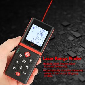 Telemetre laser portable S2, 1 piece, mesureur de distance, de surface et de volume (100 m) - Neuf