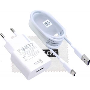Thef-Chargeur D'origine Pour Huawei Hw-100225e00 Pour Huawei Nova 2, Nova 2 Plus, 2s, Nova 3, 5t, 5z, Nova Plus, P Smart 2021 22.5 W Super Charge Charging Cable Power Supply Avec Chiffon De Nettoyage - Neuf