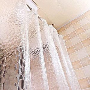 Rideau de douche épais transparent EVA imperméable anti-moisissure - 80 x 180 cm - Neuf