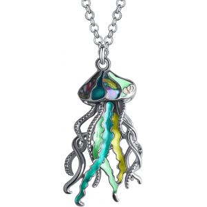 Kal-Collier Pieuvre Tentacule Pendentif Animaux Marins Pour Femme Fille Charms Bijoux Océan Cadeaux - Neuf