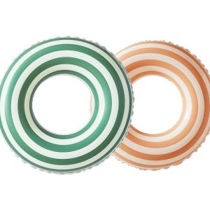 KAL-Bague De Natation Flottante,Bou&eacute;e De Natation Gonflable,Bou&eacute;e Gonflable R&eacute;tro Ray&eacute;e En Pvc Bou&eacute;e Piscine, D&eacute;coration Pour F&ecirc;te De Piscine Plage Partie Jeux Vacances - Neuf