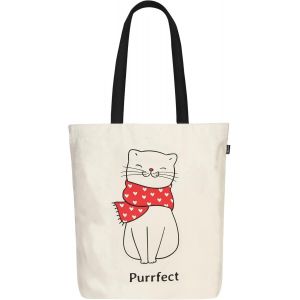 Kalanka-Ecoright 100% Organic Canvas Tote Bag With Zip, Eco-Friendly Small Tote Bags For Women For Christmas, Travel, Beach & Shopping - Neuf