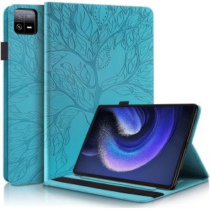 Kal-Coque Pour Xiaomi Pad 6/Pad 6 Pro 11 Pouces 2023,Pu Cuir Cover Tablette Housse De Protection Xiaomi Pad 6 11"" 2023,Porte-Crayons Portefeuille Tablet Étui Xiaomi Pad 6 Pro 11"" 2023,Bleu - Neuf