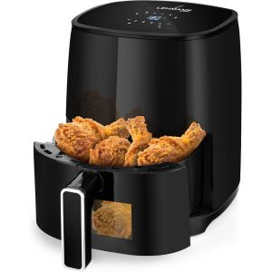 Lehmann LHODF-1435 Friteuse &agrave; air chaud avec 8 programmes de cuisson, Airfryer avec rev&ecirc;tement antiadh&eacute;sif et &eacute;cran LCD, Friteuse avec r&eacute;servoir amovible de 3,5 L et r&eacute;glage de la temp&eacute;rature - Neuf