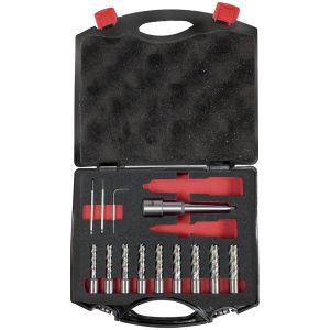 Jeu CM3/M12 des fraises &agrave; carotter MW 13pcs 12-20 mm MW-Tech KBS133M KBS133M - Neuf