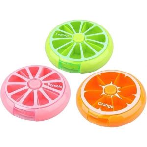 Pack De 3 Déplacements Quotidiens Pilule Boîte Dévidoir, Portable Médecine Boîte De Rangement - Neuf