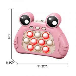 (Rose) Puzzle Pop Contrôleur de Jeu, Sensorielles Bulle Fidget Jouet, Jeu de Poche pour les Enfants, Fast Push de la Lumière, de l'Éducation Fidget de Jouets, de Consoles de Jeu - Neuf