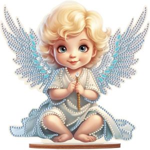 Oayew-Diamant Peinture Ornements Ange Elfe F&eacute;e 13x20 Cm Diamant Painting Ornements Diamant Painting D&eacute;coration De Table Peinture Diamant D&eacute;coration De Table Broderies Diamant Kit Pour D&eacute;butants - Neuf