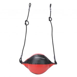 Ballon De Boxe Gonflable A Double Extremite, Equipement D'entrainement De Frappe, De Vitesse Et De Rebond, Noir Et Rouge - Neuf