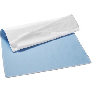 Lbgwp60-Lot De 2 Alèses Pour Incontinence Lavables - 86 X 132 Cm - Avec Ailes - Absorbantes - Pour Incontinence - Bleu - Neuf