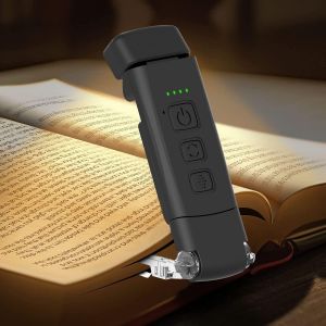 Kalsw-Lampe De Lecture À La Tombée De La Nuit,3 Couleurs Protectrices Pour Les Yeux Et 5 Niveaux De Luminosité À Intensité Variable,Rechargeable Par Usb,Longue Durée De 80 Heures,Lampe Led - Neuf