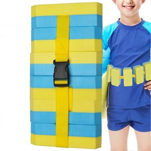 Ceintures De Natation Pour Enfants, Ceinture D'entra&icirc;nement A La Natation, Aide A L'entra&icirc;nement A Bulles Flottantes Pour Les Cours De Plongee En Apnee En Piscine, Bleu Et Jaune - Neuf