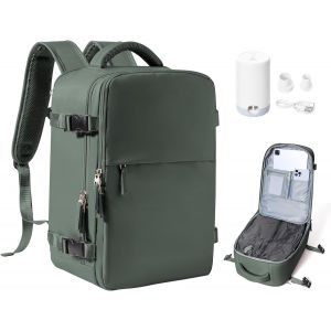 ChenQuanSarl-Sac Airbag Sac À Dos Sous Vide, Bagage Cabine À Main Avec Compression, Sac À Dos De Voyage Sac Cabine Avion Avec Pompe Airback, Pour Homme Et Femme, Vert - Neuf