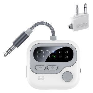 Avion Bluetooth 5.4 Adaptateur 3.5mm AUX Jack sans fil Récepteur d'onglet audio pour avions,Airlin - Neuf