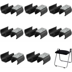 Lot De 16 Patins En Feutre Pour Chaises Basculantes - 24-25 Mm - Protection De Sol - Pour Chaises Cantilever - Neuf