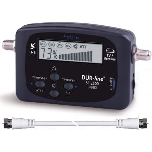 CFRY-Dur-Line SF 24 x x &iquest; Satfinder &iquest; Mesure de exakten justierung Vos num&eacute;rique Satellite antenne &iquest; avec Entr&eacute;e Haute sensibilit&eacute; &iquest; avec cble F et Parent Allemande (Fran&ccedil;ais Non Garanti) - Neuf