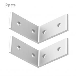 Equerre d'angle en aluminium a 4 trous pour fixation de meubles (2020) - Neuf
