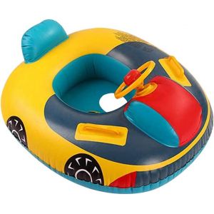 Anneau De Natation Pour Bébé Bateau Gonflable Pour Enfants Siège Bébé Entraînement De Natation Pour Enfants Volant Jouets De Natation Pour Enfants, 1-5 Ans, L'été - Neuf