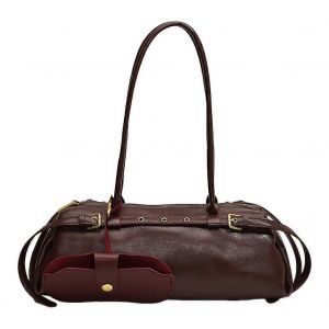 Sac bandouliere Boston pour femme, sac cabas en cuir, sac bowling decontracte, sac a main retro, sac porte sous le bras - Neuf