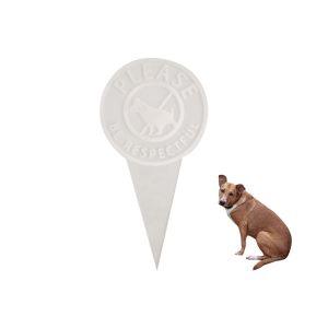 Panneau &laquo; Interdit aux chiens de faire leurs besoins &raquo; pour pelouse et jardin - Panneau d'avertissement ext&eacute;rieur en acrylique - Neuf