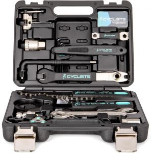 Subzonal-22 Pcs Kit De R&eacute;paration De V&eacute;lo, Valise D'outils Portable Kit D'outils Pour Pneus Cha&icirc;ne Montage R&eacute;parations Bike Tool Avec Valise De Transport - Neuf