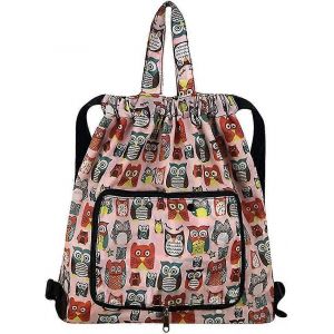 Femmes &agrave; motif sac &agrave; dos fourre-tout &eacute;paule sac &agrave; main sac &agrave; main pliable cordon de serrage sac de sport motif-05 - Neuf