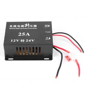 Convertisseur de tension 25 A 12 V a 24 V, transformateur elevateur d'alimentation pour voiture, pour modification de la navigation audio - Neuf