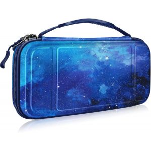 Eryi-Etui Pour Nintendo Switch / Switch Modèle Oled - Sacoche Rangement Zippée Anti-Choc Housse De Transport En Eva, Sacoche Voyage Console Avec 10 Emplacements Cartes De Jeu, - Neuf