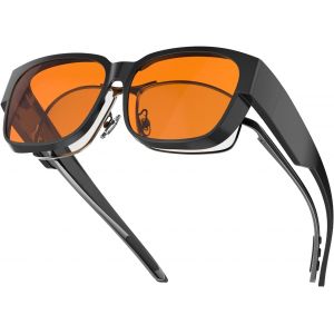 Lunettes De Protection Ultra L&eacute;g&egrave;res Contre La Lumi&egrave;re Bleue, R&eacute;duisent Les Maux De T&ecirc;te Et Am&eacute;liorent Le Sommeil, Rev&ecirc;tement Ar R&eacute;duit Les Reflets 4 &Agrave; 8 Fois Plus Que Des Lunettes Ordinaires - Neuf